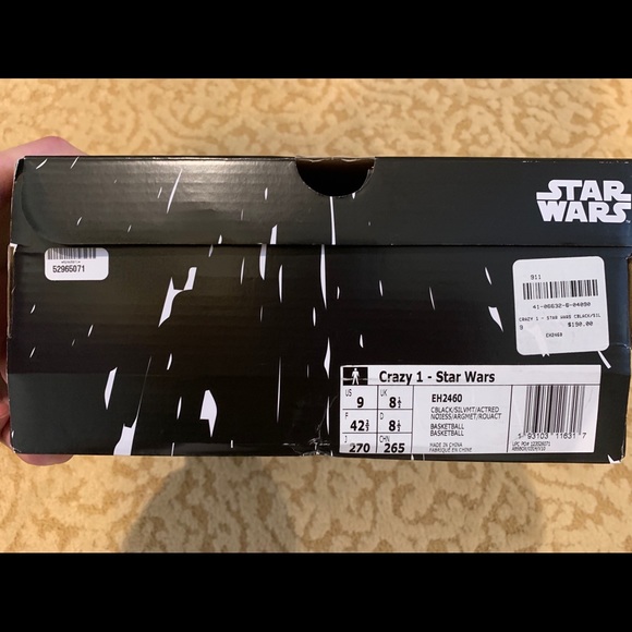 Adidas Crazy 1 Star Wars (Kobe x Darth Vador) - Picture 3 of 9